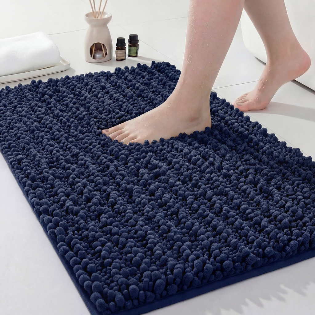 Farrow Crest Bath Matte Shower Mat Navy