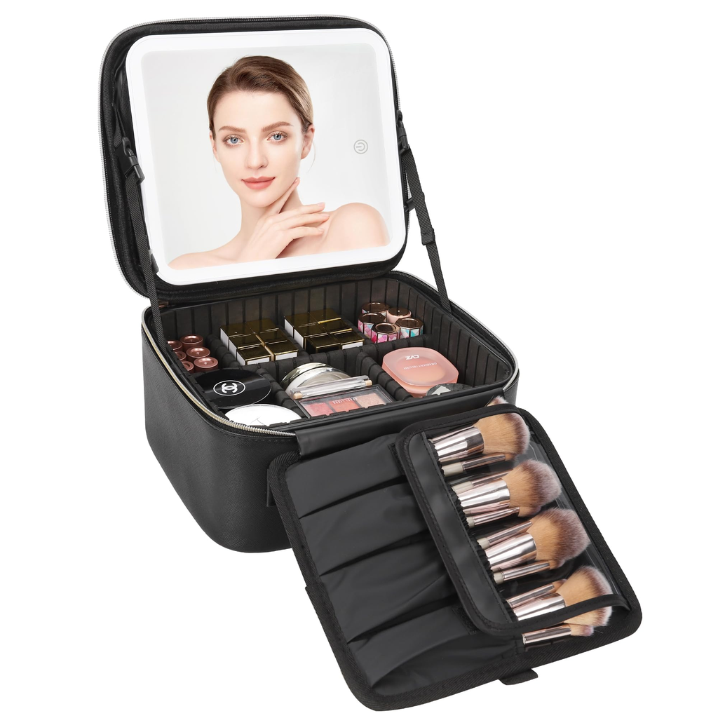Farrow Crest Bath Adjustable Makeup Bag Clear