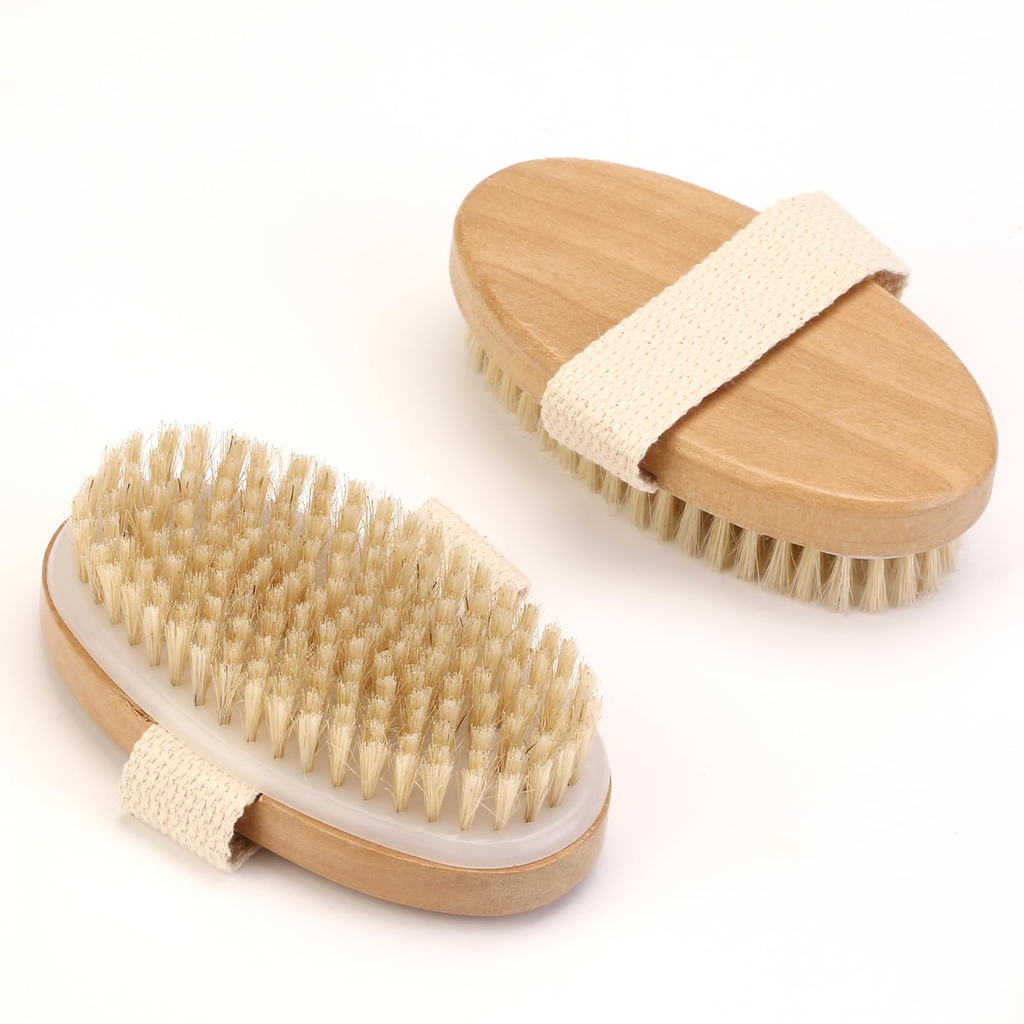 Farrow Crest Bath Compact Body Brush White